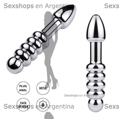 Plug doble punta metalico